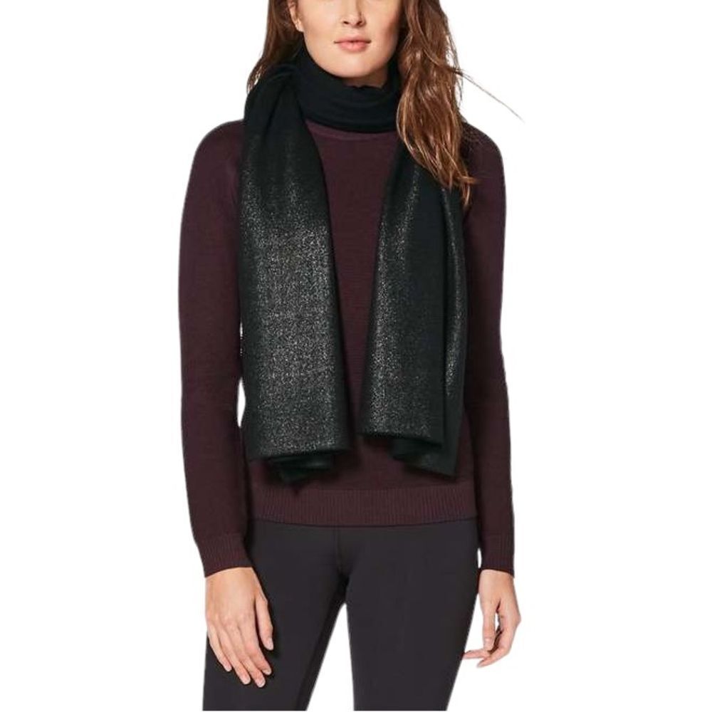 Lululemon Black All That Shimmers Scarf